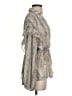 MNG Suit 100% Polyester Silver Long Sleeve Blouse Size 4 - photo 4