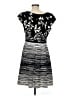 Robbie Bee Graphic Black Cocktail Dress Size M - photo 2