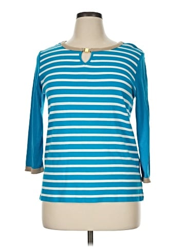 Jones New York Signature 3/4 Sleeve T-Shirt (view 1)