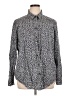 Joules 100% Cotton Print Gray Long Sleeve Button-Down Shirt Size 16 - photo 1
