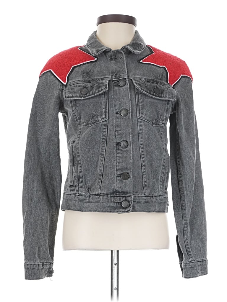 Pre-owned Carmar Denim Jacket In Gray