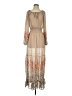 Express 100% Polyester Tan Casual Dress Size S - photo 1