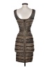 Gracia 100% Polyester Graphic Gray Cocktail Dress Size S - photo 2