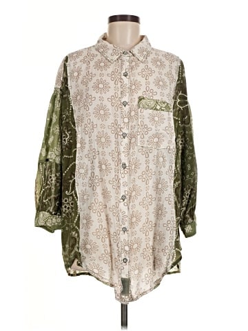 We the Free 3/4 Sleeve Button-Down Shirt (view 1)
