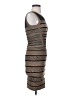 Gracia 100% Polyester Graphic Gray Cocktail Dress Size S - photo 4