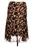 Courtenay 100% Polyester Animal Print Brown Casual Skirt Size 10 Petite - photo 1