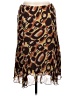 Courtenay 100% Polyester Animal Print Brown Casual Skirt Size 10 Petite - photo 2