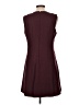 Theory 100% Polyester Solid Burgundy Casual Dress Size 12 - photo 2