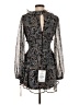 City Studio 100% Polyester Paisley Gray Cocktail Dress Size S - photo 2