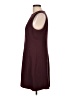 Theory 100% Polyester Solid Burgundy Casual Dress Size 12 - photo 5