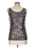 Eileen Fisher 100% Merino Wool Silver Sleeveless Top Size L (petite) - photo 1