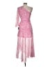 Taylor 100% Polyester Paisley Pink Cocktail Dress Size 6 - photo 2