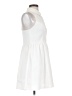 Monteau Solid White Casual Dress Size S - photo 4