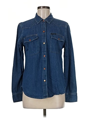 CALVIN KLEIN JEANS Long Sleeve Button-Down Shirt (view 1)