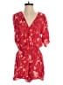 Gentle Fawn 100% Rayon Hearts Red Romper Size S - photo 1