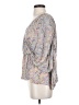 Parker Chevron-herringbone Pink Gray 3/4 Sleeve Blouse Size XS - photo 5