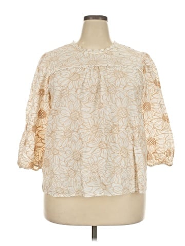 Cato 3/4 Sleeve Blouse (view 1)
