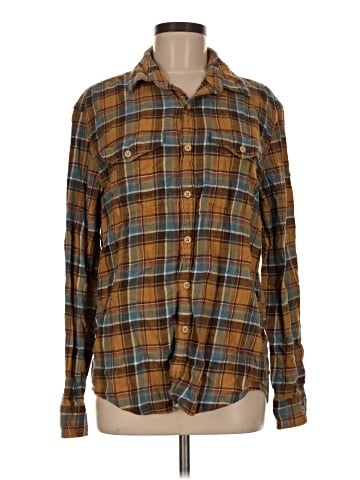 American Eagle Outfitters Long Sleeve Button-Down Shirt (view 1)