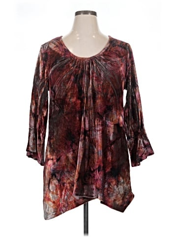 Live and Let Live 3/4 Sleeve Blouse (view 1)