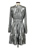 Ann Taylor LOFT Metallic Silver Cocktail Dress Size 4 - photo 2