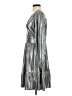 Ann Taylor LOFT Metallic Silver Cocktail Dress Size 4 - photo 5