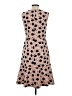 Ann Taylor Polka Dots Brown Cocktail Dress Size 2 - photo 2