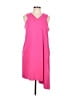 Cupio 100% Polyester Solid Pink Cocktail Dress Size L - photo 1