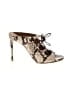 Aquazzura Animal Print Ivory Tan Heels Size EU 38 1/2 - photo 1