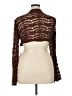 Romwe 100% Polyester Brown Cardigan Size XL - photo 2