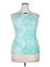 MICHAEL Michael Kors Teal Sleeveless Blouse Size XXL (estimated) - photo 1