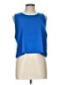 Mono b Blue Sleeveless Top Size L - photo 1
