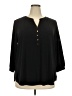 MICHAEL Michael Kors Black Long Sleeve Henley Size 2X - photo 1