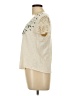 Reba 100% Cotton Ivory Short Sleeve Top Size L - photo 5