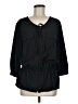 Ellen Tracy 100% Polyester Black 3/4 Sleeve Blouse Size M - photo 1
