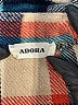 Adora Plaid Brown 3/4 Sleeve Button-Down Shirt Size L - photo 7
