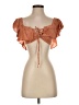 Blue Life 100% Rayon Orange Sleeveless Blouse Size XS - photo 1