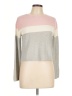 H&M 100% Acrylic Color Block Gray Pullover Sweater Size 16 - 18 - photo 1