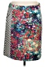 Tabitha Print Teal Casual Skirt Size 6 - photo 1