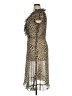 JBS 100% Polyester Animal Print Tan Cocktail Dress Size 14 - photo 5