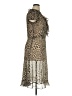 JBS 100% Polyester Animal Print Tan Cocktail Dress Size 14 - photo 4