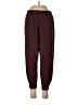 Babaton Solid Burgundy Track Pants Size L - photo 1