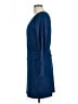 Toad & Co Solid Blue Casual Dress Size L - photo 5