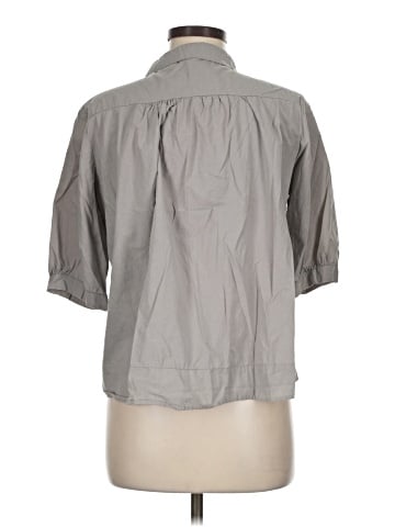Assorted Brands 3/4 Sleeve Button-Down Shirt (view 2)