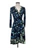 BCBGMAXAZRIA Print Blue Cocktail Dress Size S - photo 1