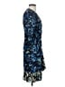 BCBGMAXAZRIA Print Blue Cocktail Dress Size S - photo 4