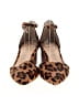 Sole Society Animal Print Brown Heels Size 9 - photo 2