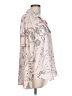 DKNY 100% Polyester Floral Pink Long Sleeve Blouse Size L - photo 4