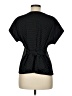 Express Polka Dots Black Short Sleeve Top Size M - photo 2