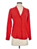 Sézane 100% Silk Red Long Sleeve Silk Top Size EU (FR) 34 / US 2 - photo 1