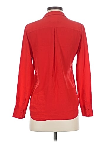 Sézane Long Sleeve Silk Top (view 2)
